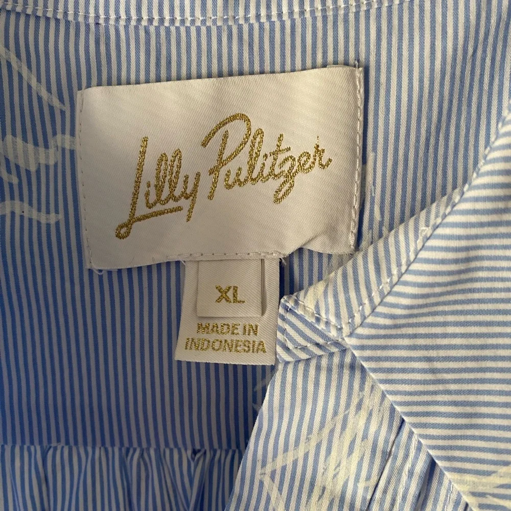 Lilly Pulitzer Blue and White Striped Dress - Picture 2 of 6